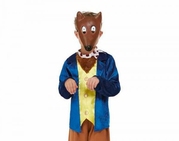 Fantastic Mr Fox Boys Costume Roald Dahl Animal Book Week Mask Coat Pant Child - Image 3