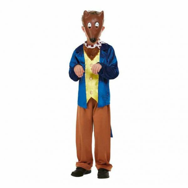 Fantastic Mr Fox Boys Costume Roald Dahl Animal Book Week Mask Coat Pant Child