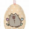 Gund Pusheen Set of 2 Bouquet Flower Egg Ornament Christmas Hanging Decoration - Image 5
