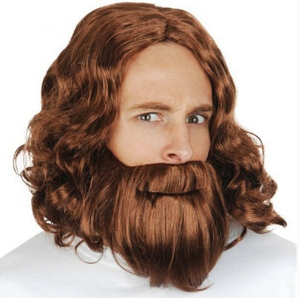Jesus Wig & Beard Mens - ONE SIZE - Image 3
