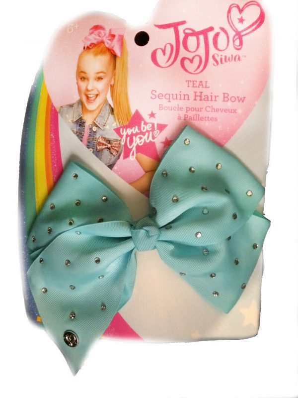 Licensed JoJo Siwa Large Rhinestone Bow Girl Hair Yellow Pink Teal Accessory - Image 6