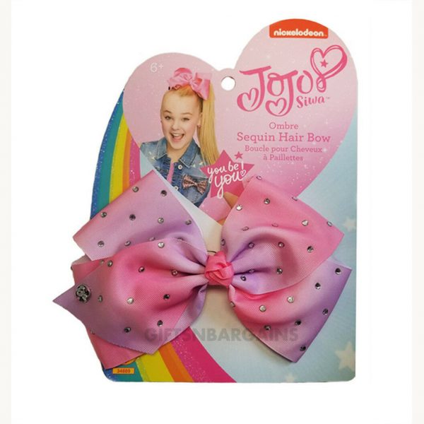 Licensed JoJo Siwa Large Rhinestone Bow Girl Hair Yellow Pink Teal Accessory - Image 7