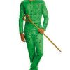 Licensed Riddler Batman Fancy Dress Superhero Adult Mens Costume DC std/xl Green - Image 4