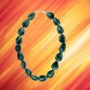 NECKLACE GENUINE EMERALDS 420 ctw, 89.6g Sterling Silver 18" Long Womens Gift - Image 3