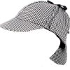 Sherlock Holmes Hat Detective Costume Cap Deerstalker Houndstooth Ear Flap Check - Image 4