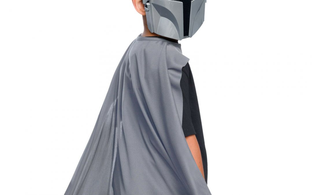 Star Wars The Mandalorian Mask Cape Child Costume Set Boys Halloween LIcensed