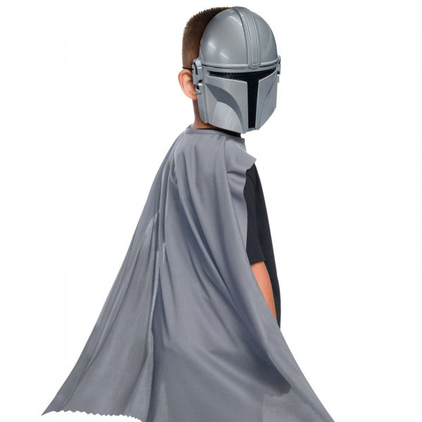 Star Wars The Mandalorian Mask Cape Child Costume Set Boys Halloween LIcensed