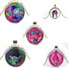 Trolls Chain Branch Poppy Necklace Pendant Girl Costume Jewellery Gemstone Cameo