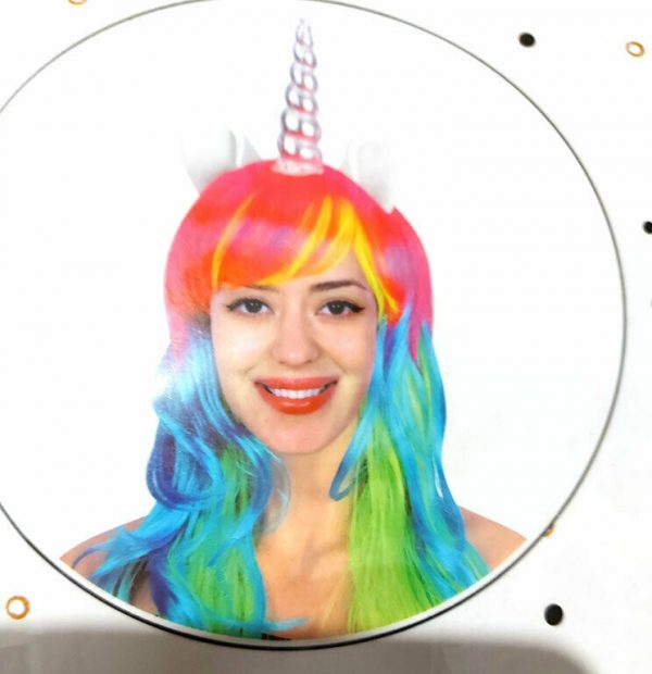 Unicorn Costume Wigs Colour Synthetic Wavy Anime Mardigras Adult Rainbow Cosplay - Image 11