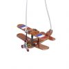 Wind Up TIN TOY Rotating Aeroplane Carousel Airplane Clockwork Collectible Gift - Image 5