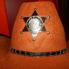 Adults Western Sheriff Brown Cowboy Hat Texas Ranger Men Gunslinger Tan Costume - Image 4