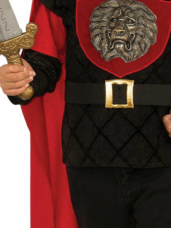 Boys Medieval Knight Costume Kids King Arthur Warrior Roman Child Book Week - Image 4