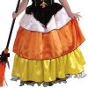 Candy Corn Witch Child Girls Kids Halloween Party Costume Small / Medium w Hat - Image 4
