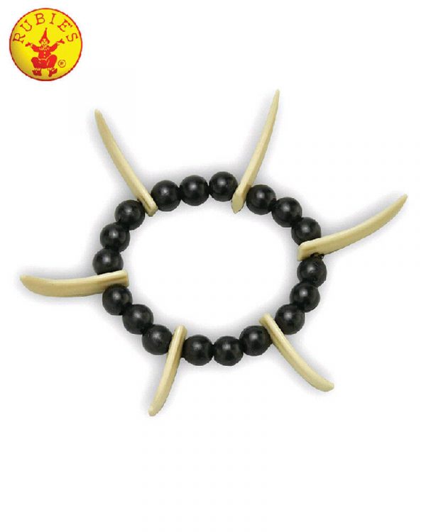 Cave Woman Accessory Set Necklace Bracelet Jewellery Pre-historic Costume Adult - Image 3