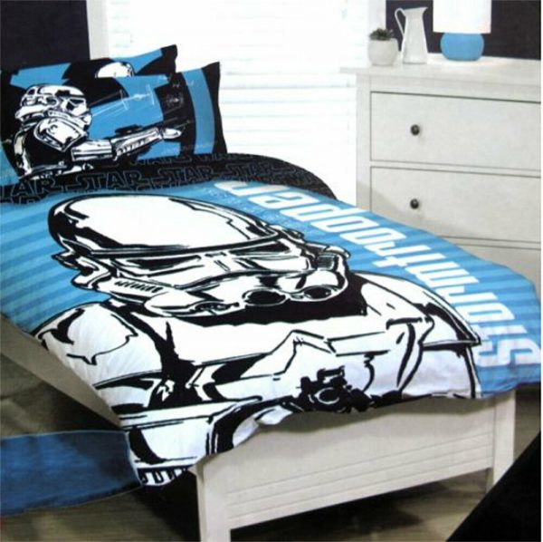Disney Star Wars Double Bed Quilt Cover Duvet Doona StormTrooper Boys Child Gift