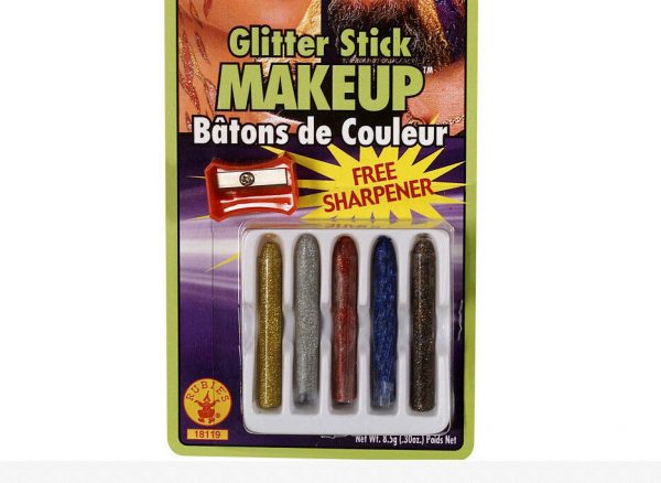Face Body Make-up Glitter Sticks 5 Pack Free Sharpener Halloween Makeup Kit - Image 6