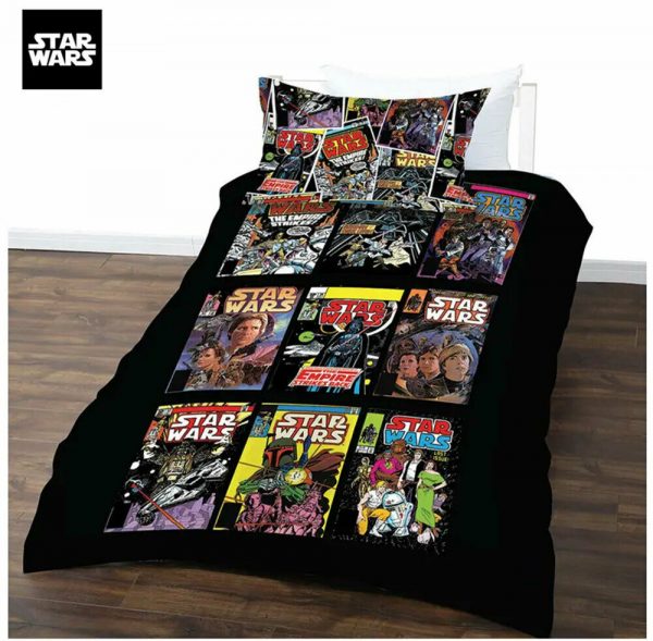 Licensed Star Wars Comics Quilt Cover Set SINGLE Bed Boys Doona Duvet Comforter
