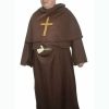 MONK CROSS Costume Necklace Accessory - Wooden - Image 6