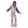 Men 1960s Groovy Hippy Hippie Costume Peace Disco 70s 60s Rainbow Woodstock Suit - Image 4