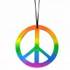 Men 1960s Groovy Hippy Hippie Costume Peace Disco 70s 60s Rainbow Woodstock Suit - Image 9