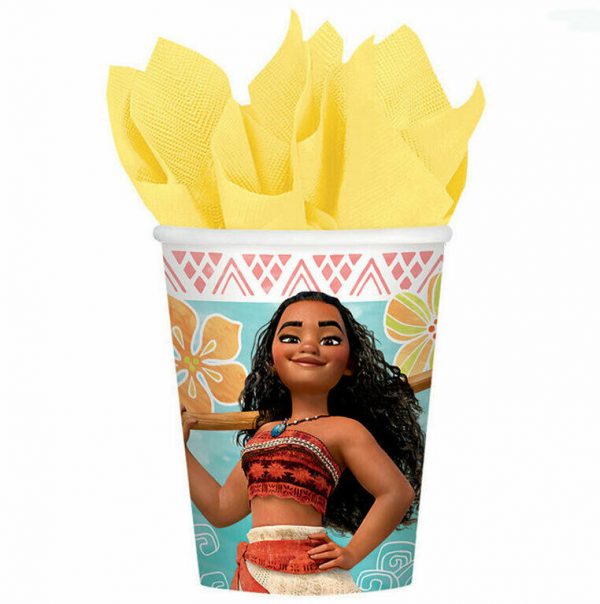 Moana Birthday Party Supplies Plates Cups Napkins Cutlery T.Cover FREE Balloons - Image 5