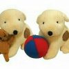 PLUSH SOFT TOY Classic Spot the Dog Sitting w Teddy Bear / Ball Eric Hill Child