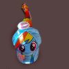 RAINBOW DASH MY LITTLE PONY GIRLS BASEBALL CAP HAT W WIG HAIR HASBRO CHILD KIDS - Image 3