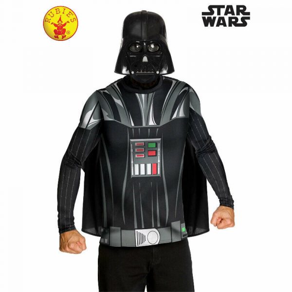 STAR WARS MENS DARTHVADER COSTUME LONG SLEEVE CLONE TOP S:MEDIUM HALLOWEEN ADULT