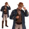 Steampunk General Aviator Military Army Naval Captain Halloween Costume Men S: M - Image 3