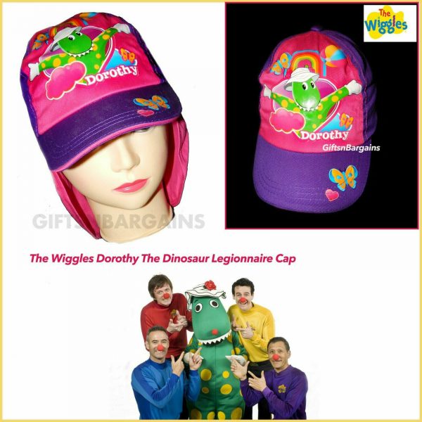 WIGGLES DOROTHY THE DINOSAUR PINK CHILD HAT LEGIONNAIRE STYLE CAP 4-6 y GIRL