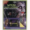 Witch Make-Up Kit Nose Facepaint Blood Nails Scarwax Halloween Costume Accessory