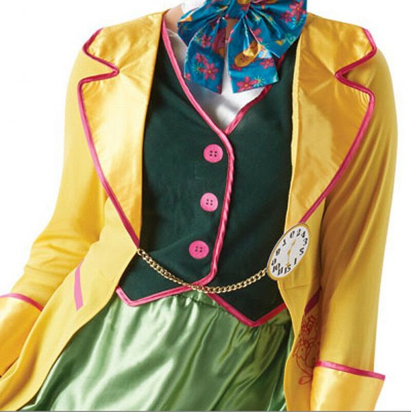 Womens Mad Hatter Costume Book Week Alice In Wonderland Fancy Dress Party Adult - Image 4