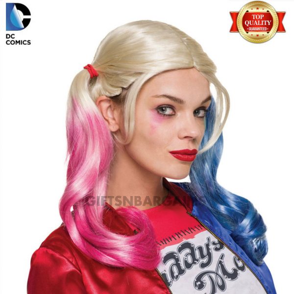 Adult Harley Quinn Wig Costume Hair Suicide Squad Licensed DC Superheroes Women - Image 3