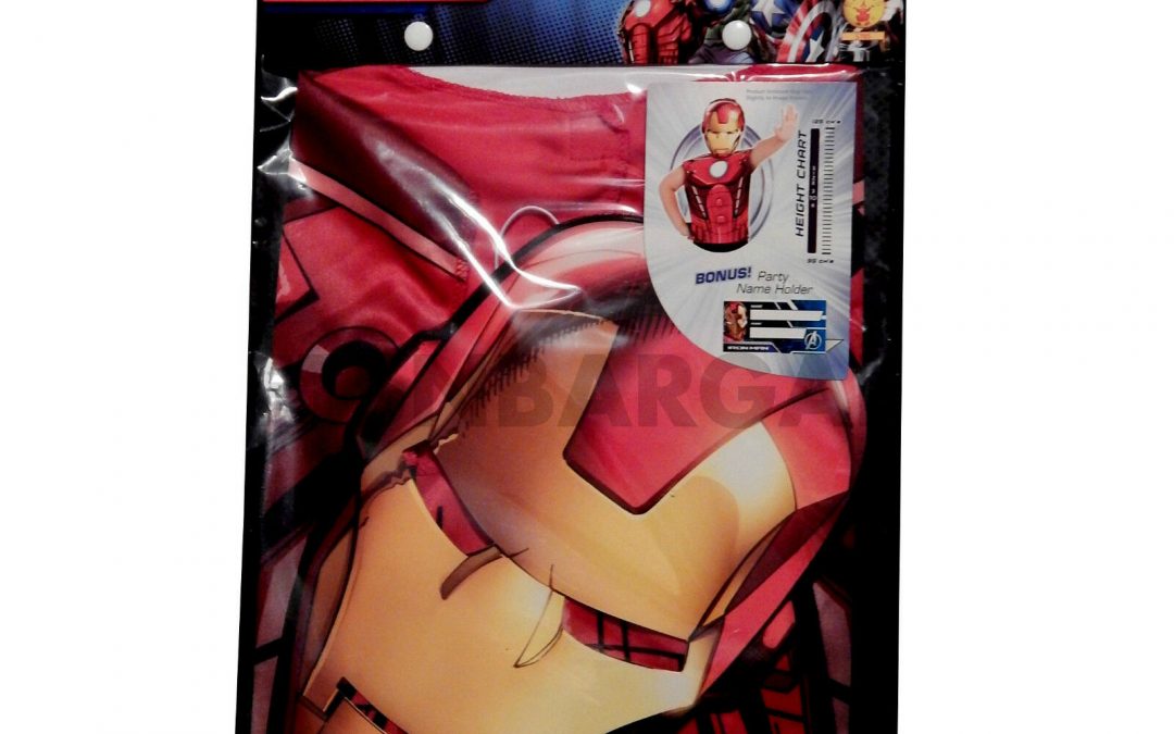 Avengers Assemble Ironman Superhero Boys Party Costume Kit Dress-Up & Mask Cheap