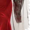BAT MISTRESS COSTUME GOTHIC WITCH VAMPIRESS DRESS HALLOWEEN RED HOOD VELVET CAPE - Image 4