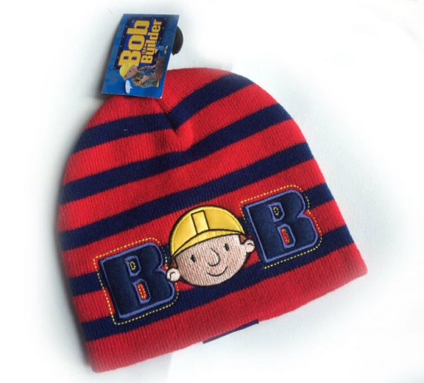 Bob the Builder Beanie Boys Toddlers Soft Knit Winter Acrylic Hat kids 2-4y Red - Image 3