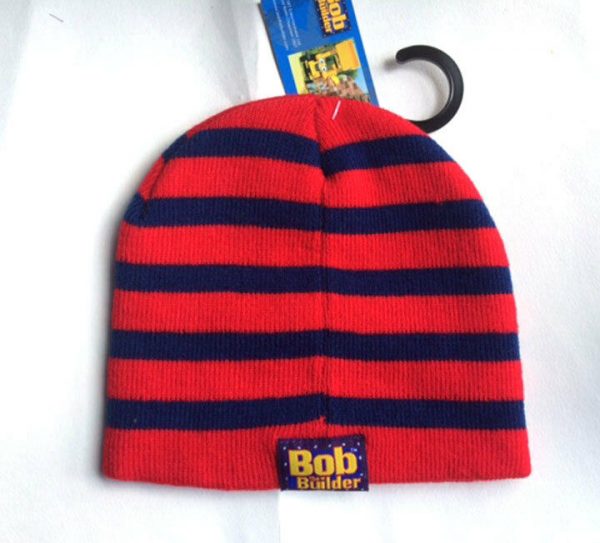 Bob the Builder Beanie Boys Toddlers Soft Knit Winter Acrylic Hat kids 2-4y Red - Image 5