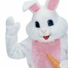 Easter Bunny Premium Deluxe Plush Mascot White Rabbit Suit Adult Men Costume STD - Image 3