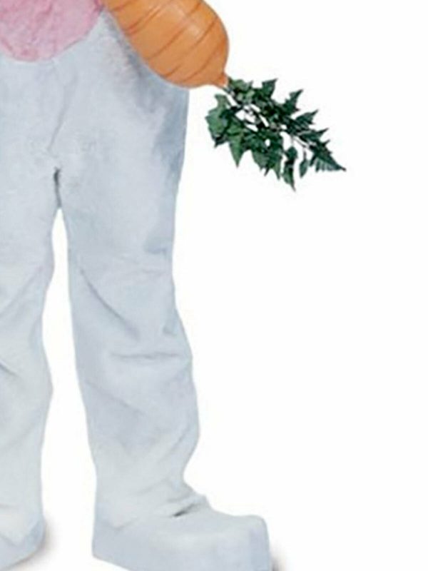 Easter Bunny Premium Deluxe Plush Mascot White Rabbit Suit Adult Men Costume STD - Image 4