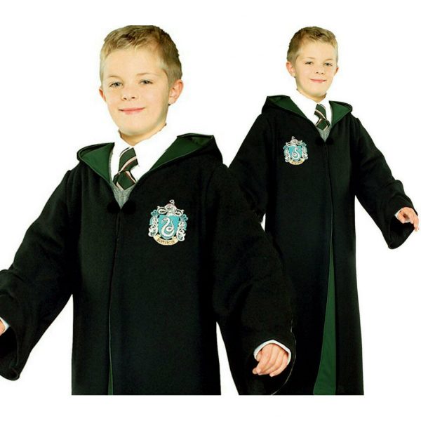 Licensed Slytherin Robe Deluxe Costume Harry Potter Boys BookWeek Halloween 5-7y