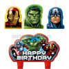 Marvel Avengers Happy Birthday 4 Piece Party Candle Set Super Heroes Themed Cake - Image 3