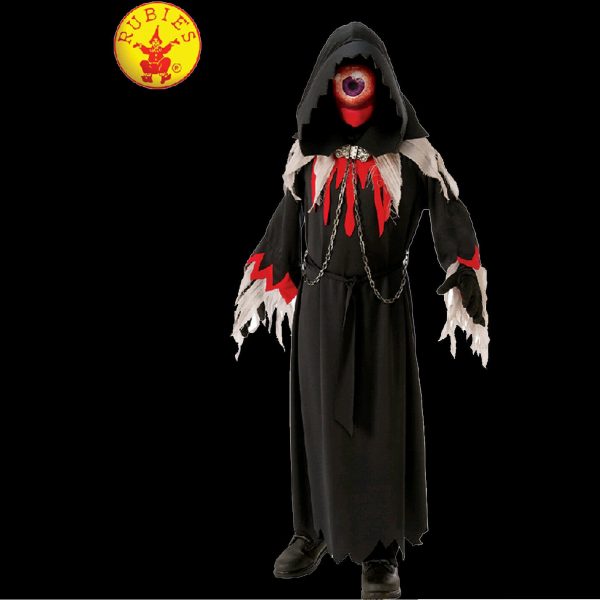 One-eyed Cyclops Halloween Monster Costume Boys Large 8-10y Alien Hooded Robe - Image 4