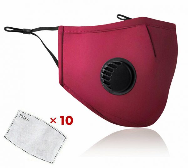 Washable Face Mask Mouth Reusable Anti-Pollution Cotton w Pocket filter Adult - Image 20