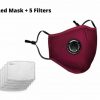 Washable Face Mask Mouth Reusable Anti-Pollution Cotton w Pocket filter Adult - Image 21