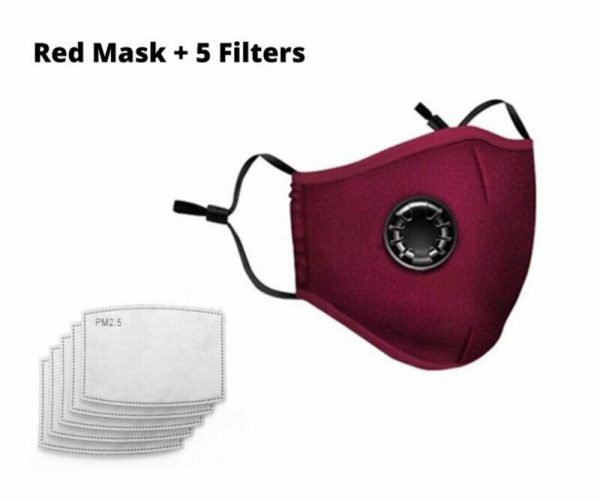 Washable Face Mask Mouth Reusable Anti-Pollution Cotton w Pocket filter Adult - Image 21