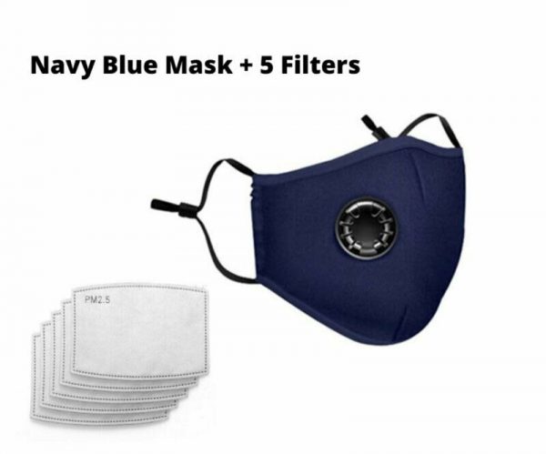 Washable Face Mask Mouth Reusable Anti-Pollution Cotton w Pocket filter Adult - Image 17