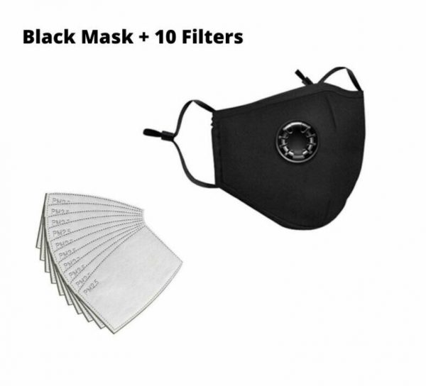 Washable Face Mask Mouth Reusable Anti-Pollution Cotton w Pocket filter Adult - Image 14