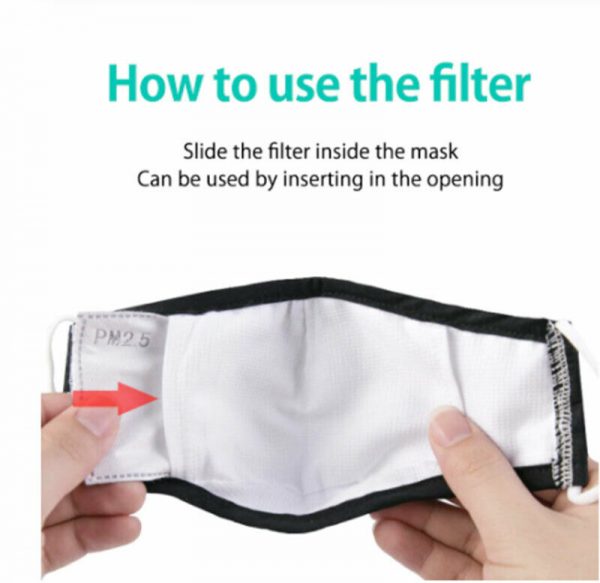 Washable Face Mask Mouth Reusable Anti-Pollution Cotton w Pocket filter Adult - Image 12