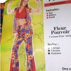 1960s Hippie Flower Power Costume Woodstock 60s 70s Fancy Dress Women RetroAdult - Image 4