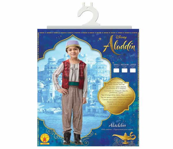 Boys Aladdin Prince Disney Costume Kids Aladdin Child Book Week Fancy Dress 7-8y